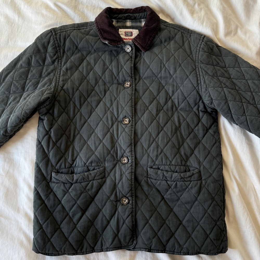 Vintage Faded Glory Fleece Lined Quilt Jacket